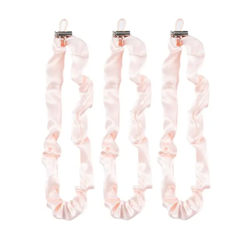 3Pcs Adjustable Extra Length Scrunchie Elastic Tie Hair Rope No Slip Silky Satin Hair Loop Rubber Band for Girl Thick Curly Hair - Gorgeous Strands Retail