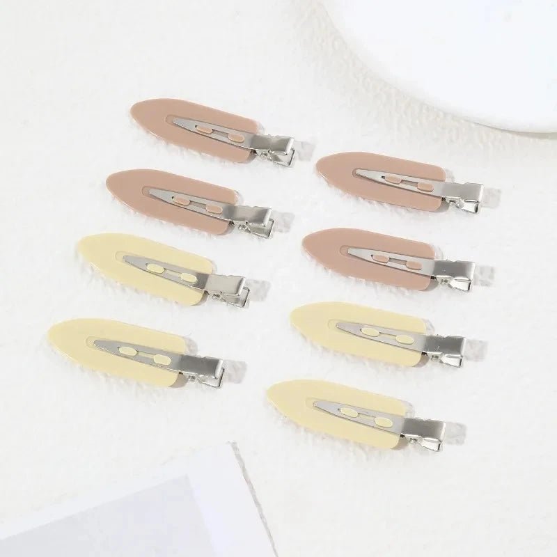 8Pcs/Set Women Girls No Bend Seamless Hair Clips Side Bangs Barrette Makeup Washing Face Accessories Styling Hairpins - Gorgeous Strands Retail