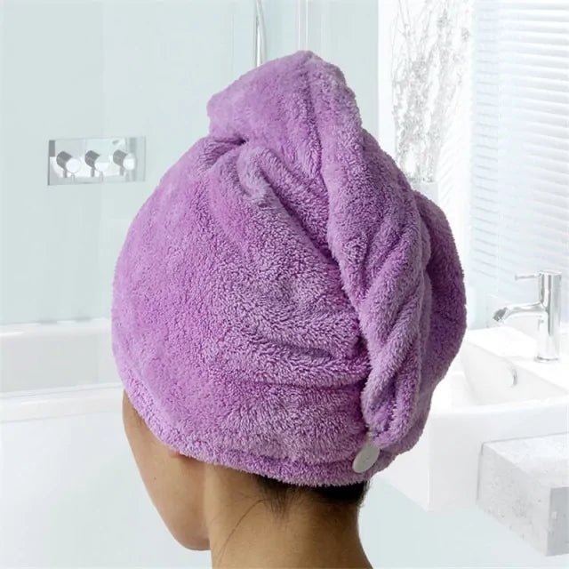 Microfiber Towels for Curly Hair | Secures With Button | - Gorgeous Strands Retail