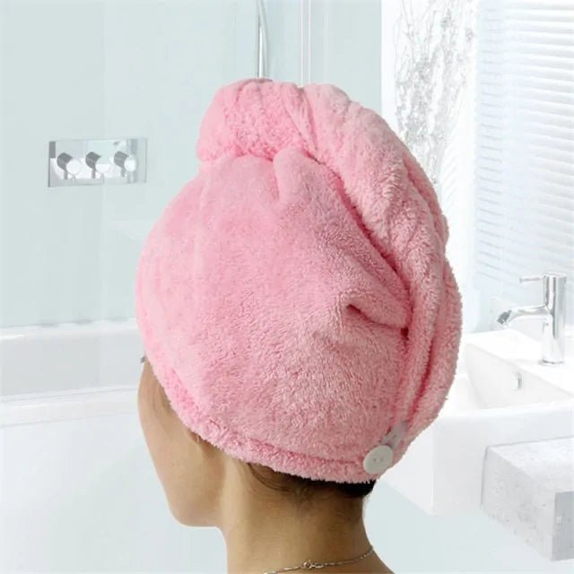 Microfiber Towels for Curly Hair | Secures With Button | - Gorgeous Strands Retail