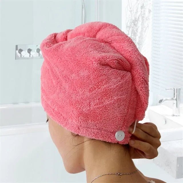 Microfiber Towels for Curly Hair | Secures With Button | - Gorgeous Strands Retail