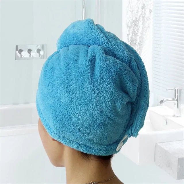 Microfiber Towels for Curly Hair | Secures With Button | - Gorgeous Strands Retail