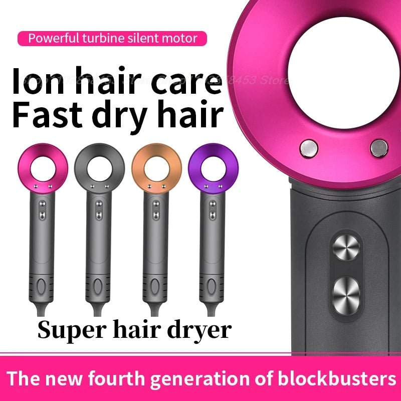 Super Hair Dryer Leafless Hair Dryer Negative Ion Dryer |Decrease Frizz| Dry Your Waves, Curls, Coils at Home - Gorgeous Strands Retail